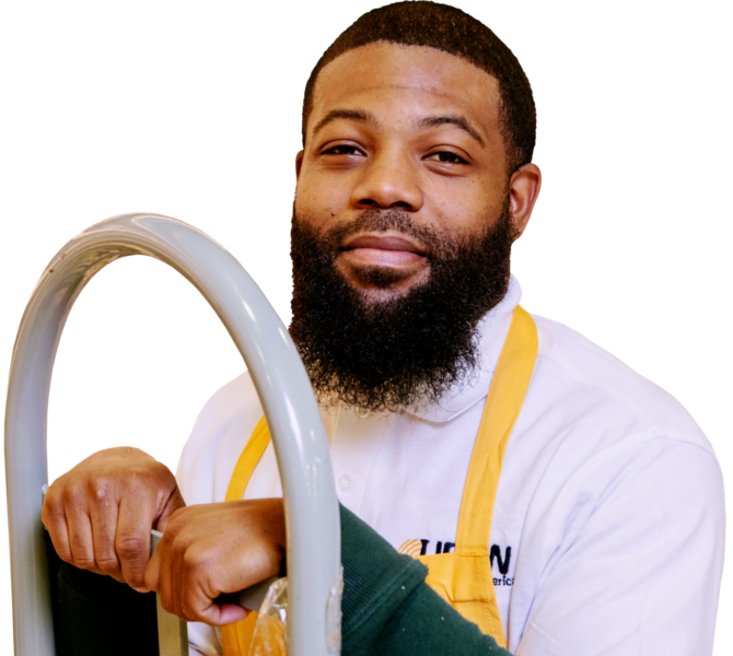 Young Male AA Grocery Worker